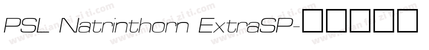 PSL Natrinthorn ExtraSP字体转换